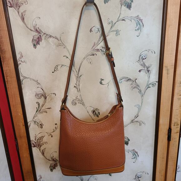 Dooney Bourke Womens Bag Vintage Crossbody Quiet Luxury Pebbled Leather Preppy - Picture 5 of 9